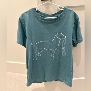 Mustard and Ketchup Kids Green Dixie Dog with Leash Short Sleeve T-Shirt